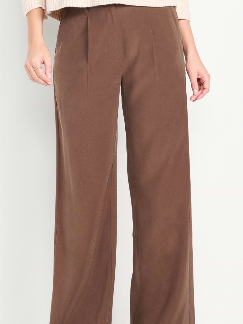 Old Navy Wide-Leg Brown Trousers